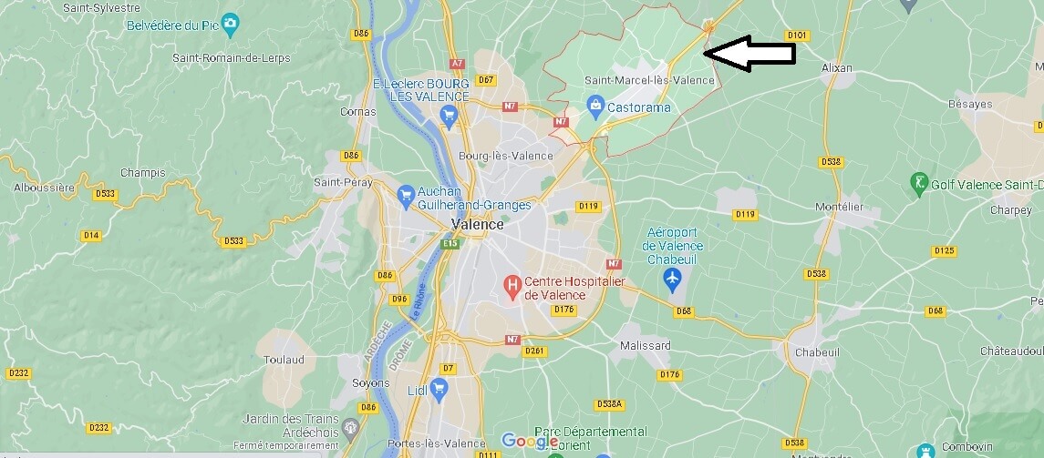 Où se situe Saint-Marcel-lès-Valence (Code postal 26320)