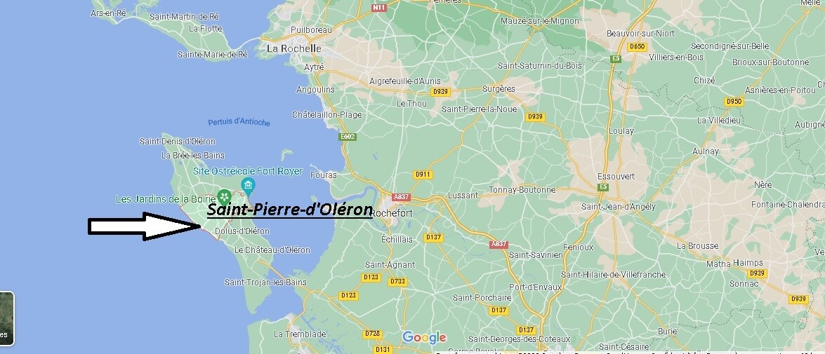 Où se situe Saint-Pierre-d'Oléron (Code postal 17310)