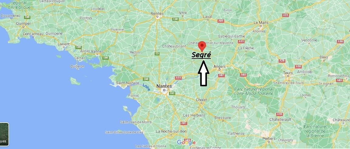Où se situe Segré (Code postal 49500)