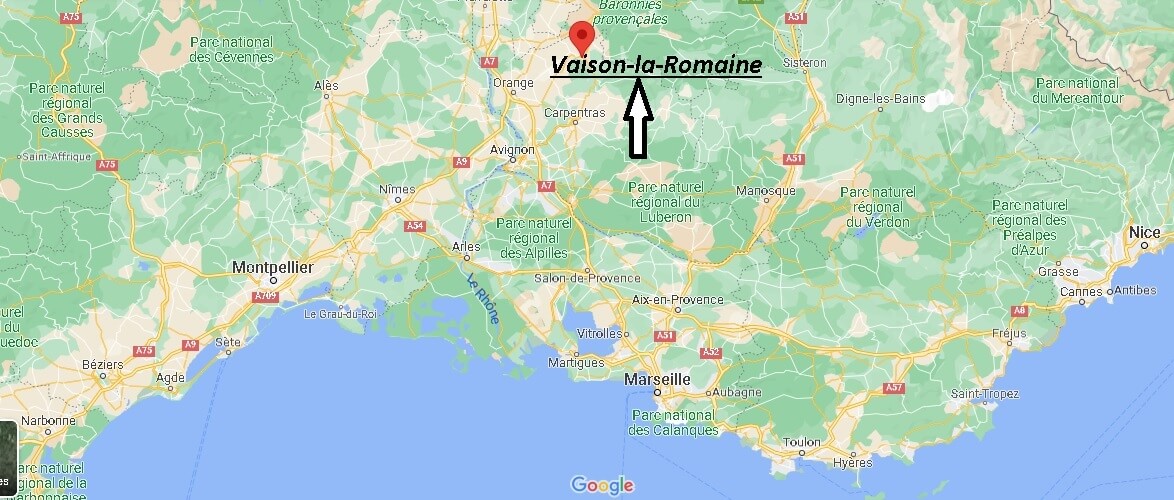 Où se situe Vaison-la-Romaine (Code postal 84110)