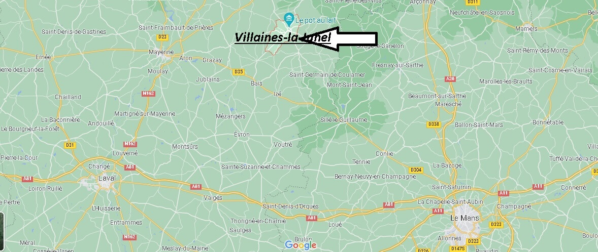 Où se situe Villaines-la-Juhel (Code postal 53700)