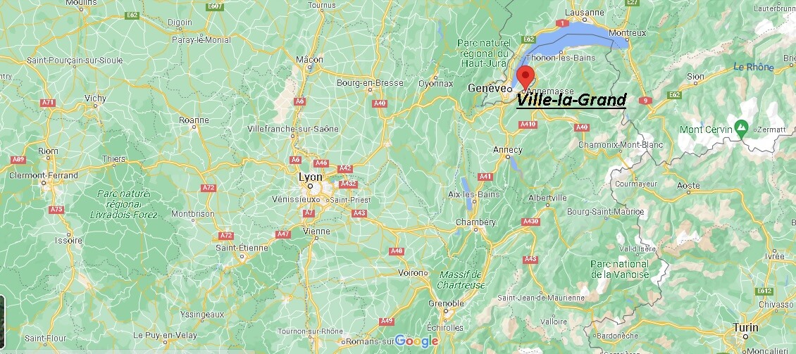 Où se situe Ville-la-Grand (Code postal 74100)