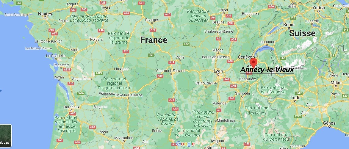 Où se trouve Annecy-le-Vieux