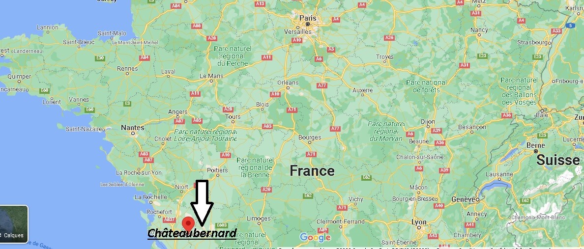 Où se trouve Châteaubernard