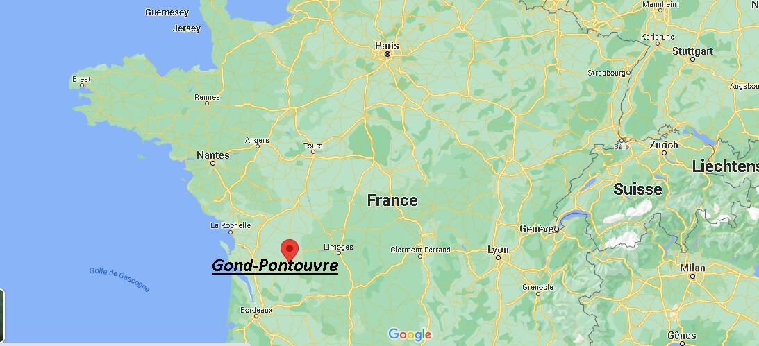 Où se trouve Gond-Pontouvre