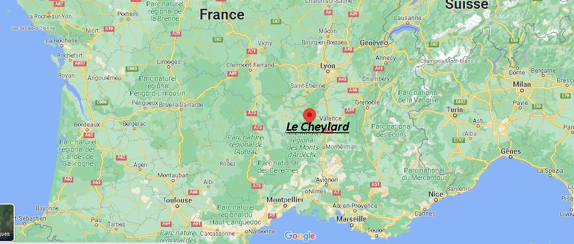 Où se trouve Le Cheylard
