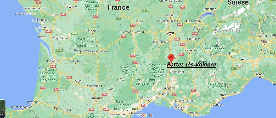 Où se trouve Portes-lès-Valence