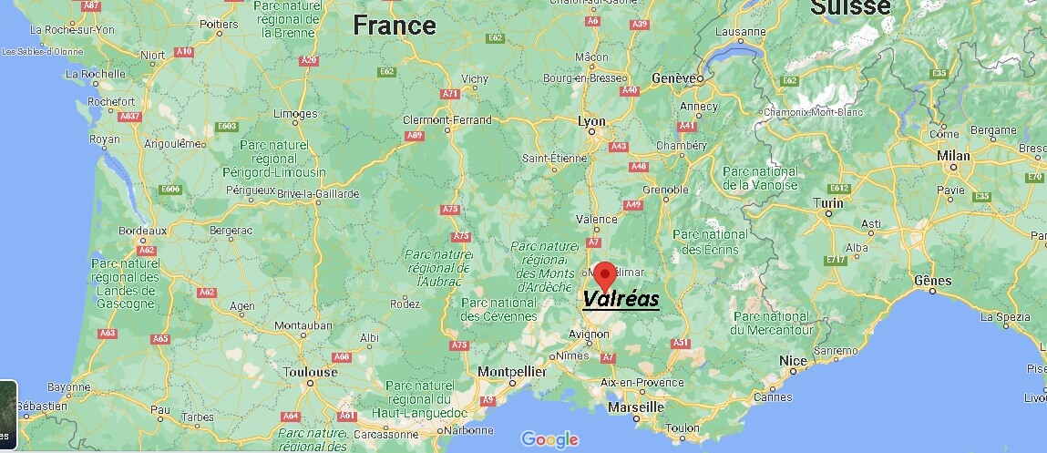 Où se trouve Valréas