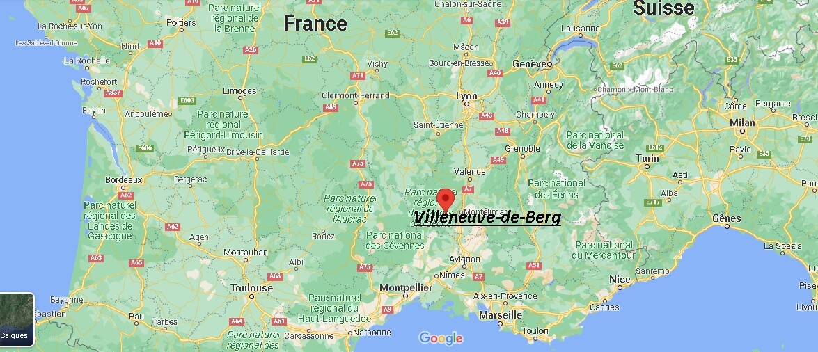 Où se trouve Villeneuve-de-Berg