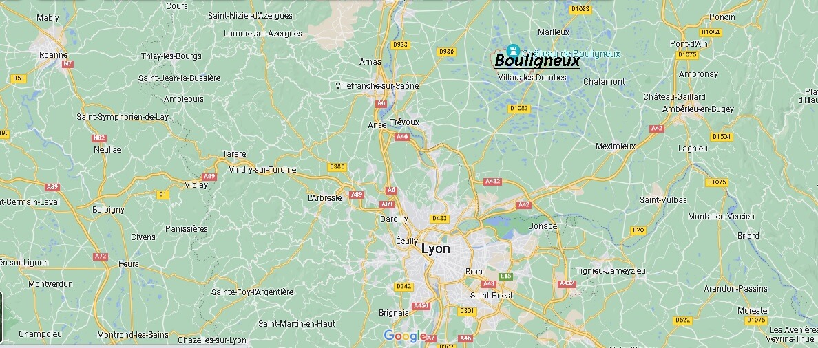 Dans quelle région se trouve Bouligneux
