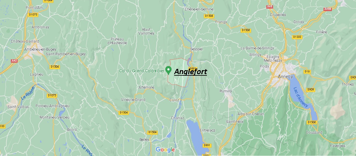 Où se Anglefort (01350)