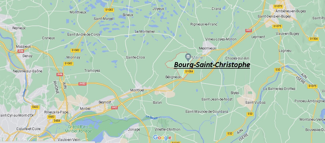 Où se situe Bourg-Saint-Christophe (01800)