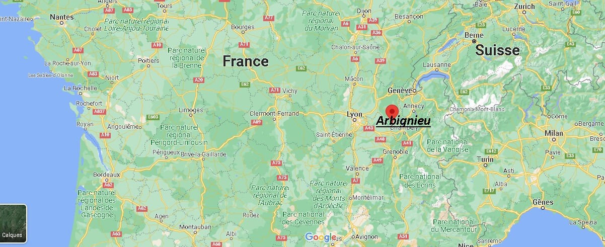 Où se trouve Arbignieu