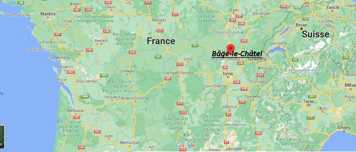 Où se trouve Bâgé-le-Châtel