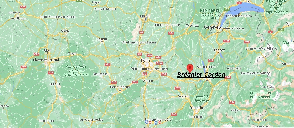 Où se trouve Brégnier-Cordon