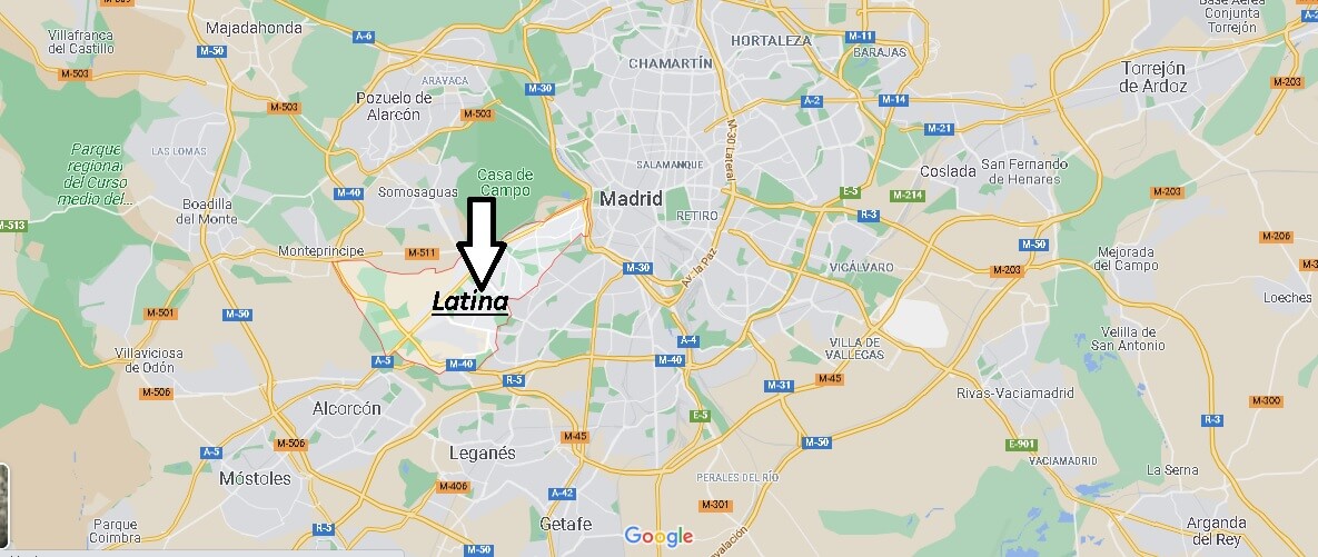 Où se trouve Latina (Madrid)? Où se situe Latina (Madrid)