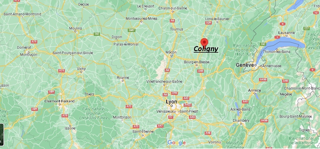 Dans quelle région se trouve Coligny