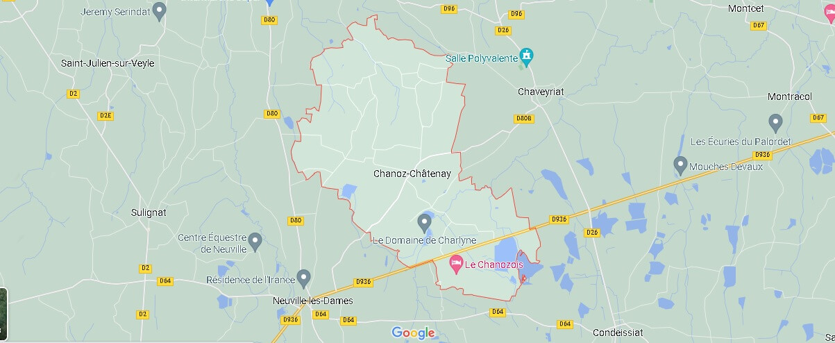 Où se situe Chanoz-Châtenay (01400)