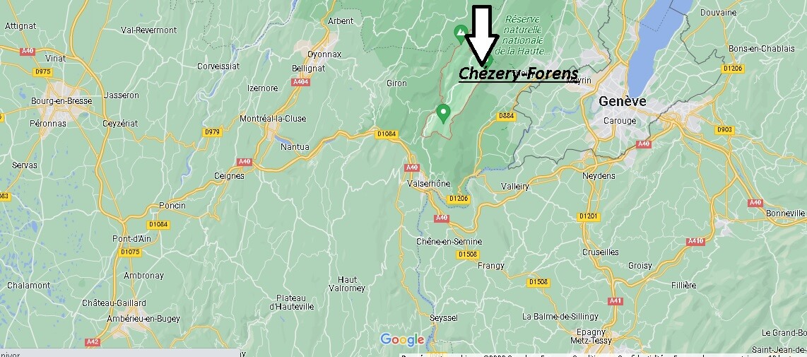 Où se situe Chézery-Forens (01410)