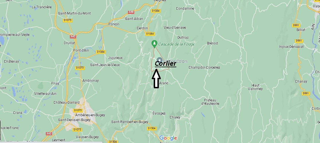 Où se situe Corlier (01110)