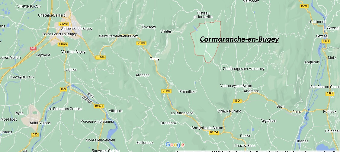 Où se situe Cormaranche-en-Bugey (01110)