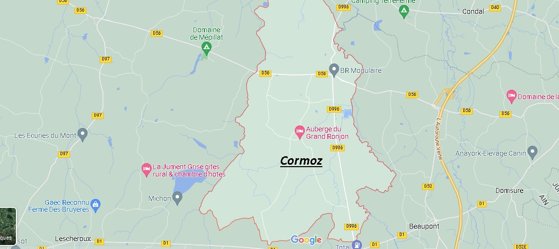 Où se situe Cormoz (01560)