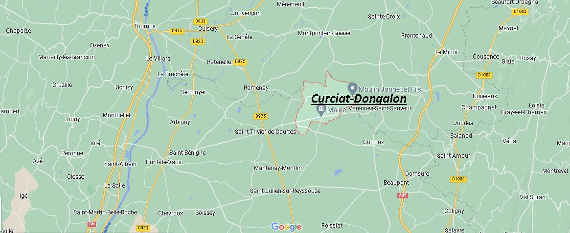 Où se situe Curciat-Dongalon (01560)