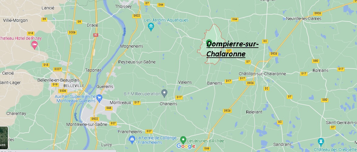 Où se situe Dompierre-sur-Chalaronne (01400)