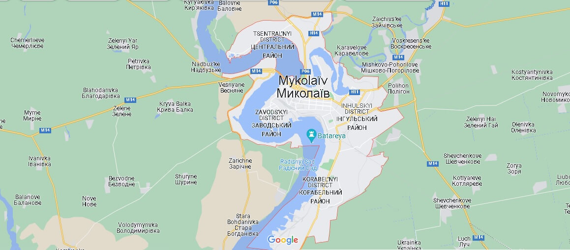 Où se situe Mykolaïv