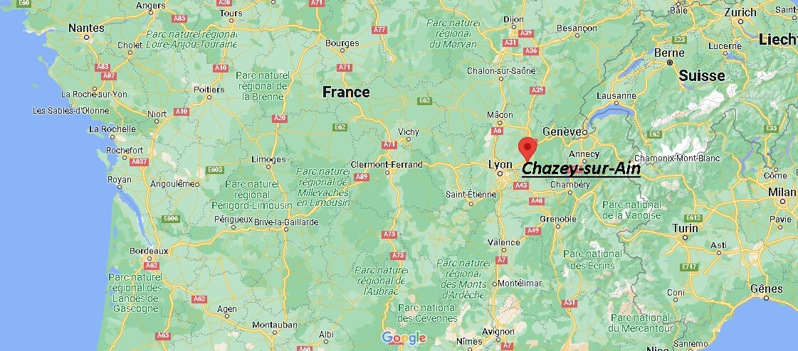Où se trouve Chazey-sur-Ain