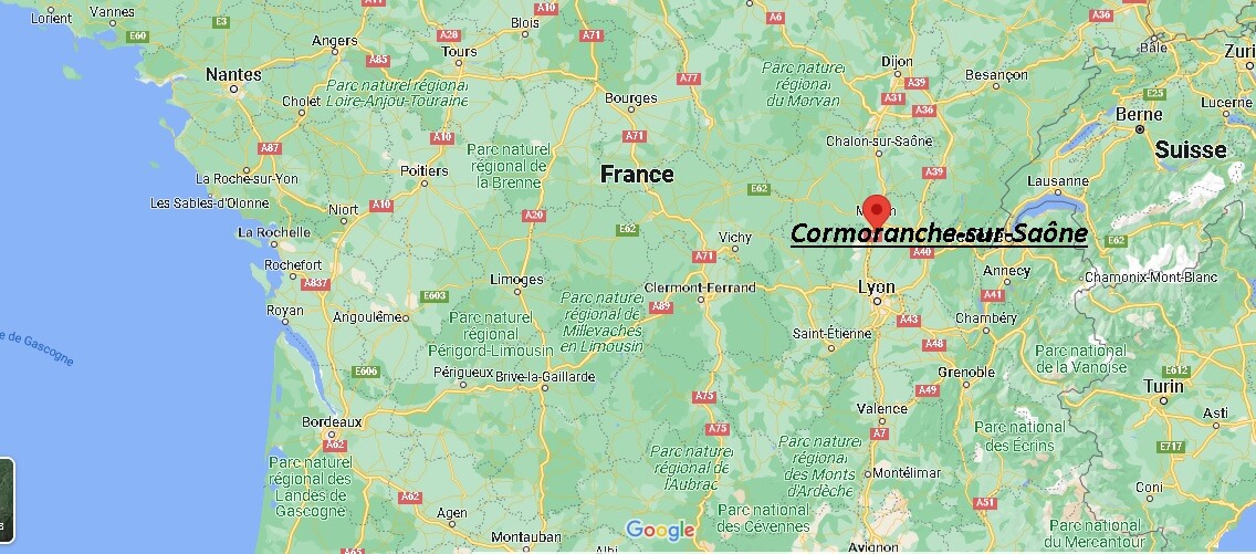 Où se trouve Cormoranche-sur-Saône