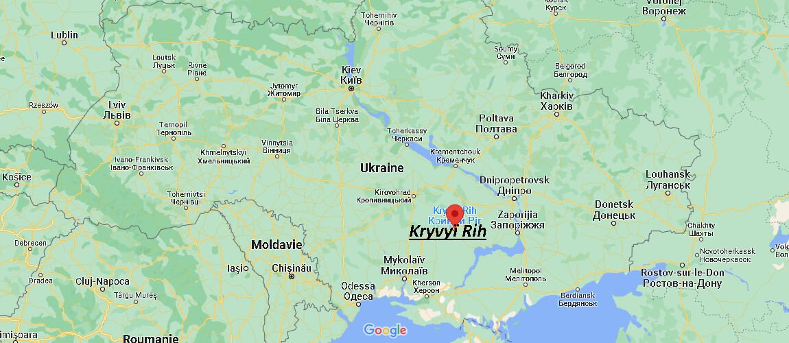 Où se trouve Kryvyï Rih