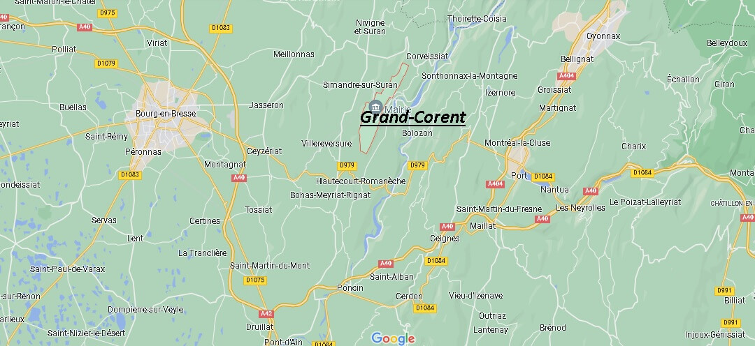 Où se situe Grand-Corent (01250)
