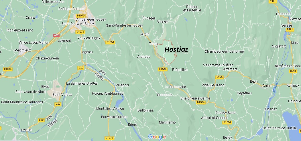 Où se situe Hostiaz (01110)