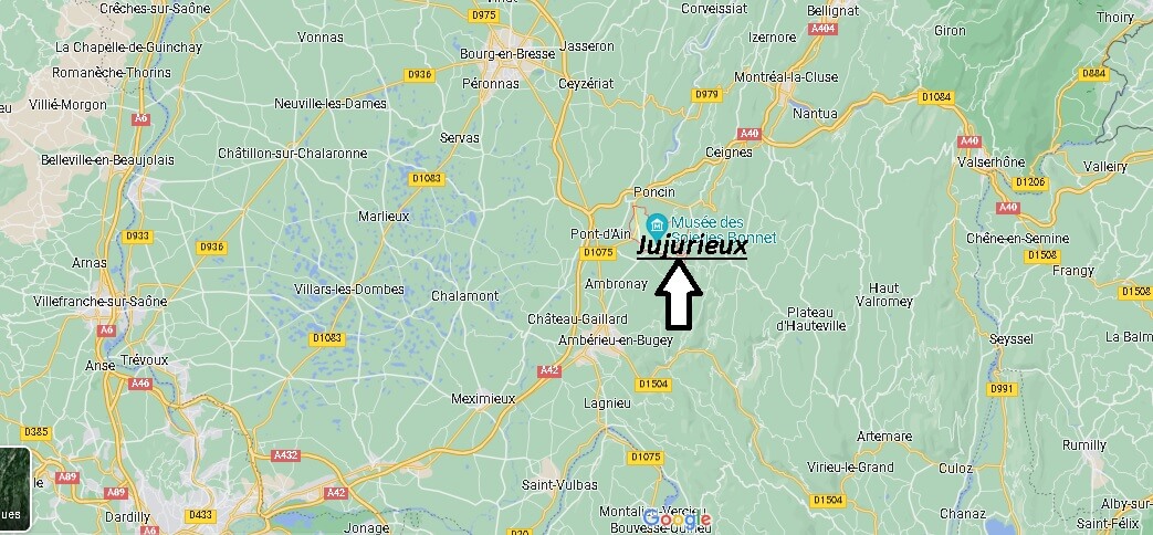 Où se situe Jujurieux (01640)