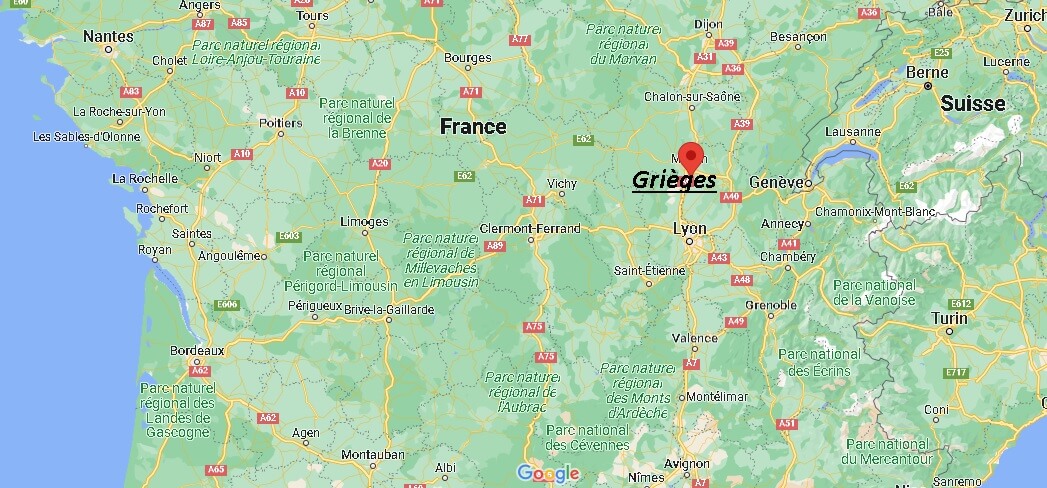 Où se trouve Grièges