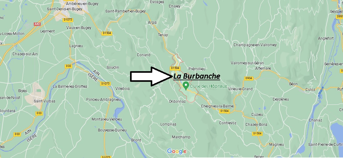Où se situe La Burbanche (01510)