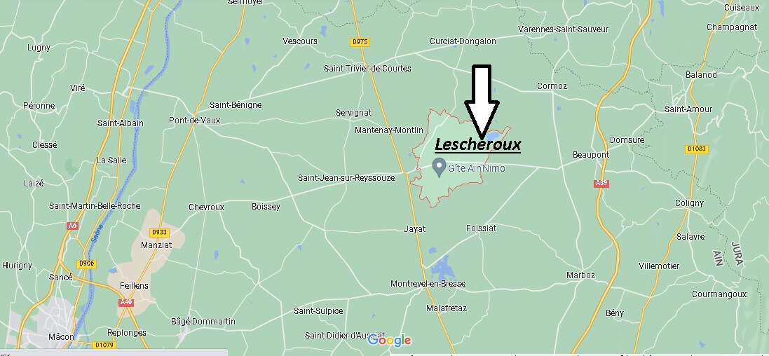 Où se situe Lescheroux (01560)