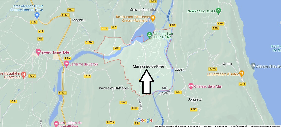Où se situe Massignieu-de-Rives (01300)