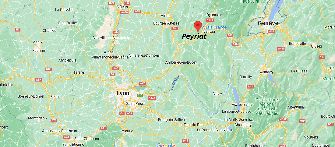 Dans quelle région se trouve Peyriat