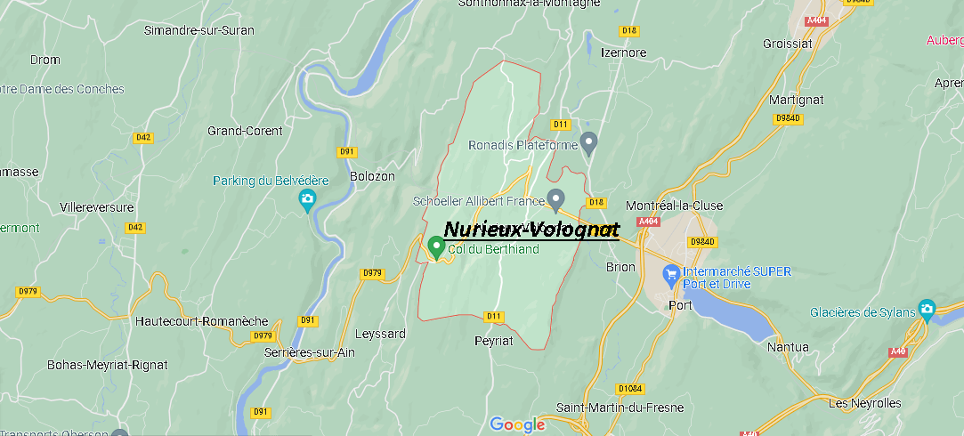 Où se situe Nurieux-Volognat (01460)