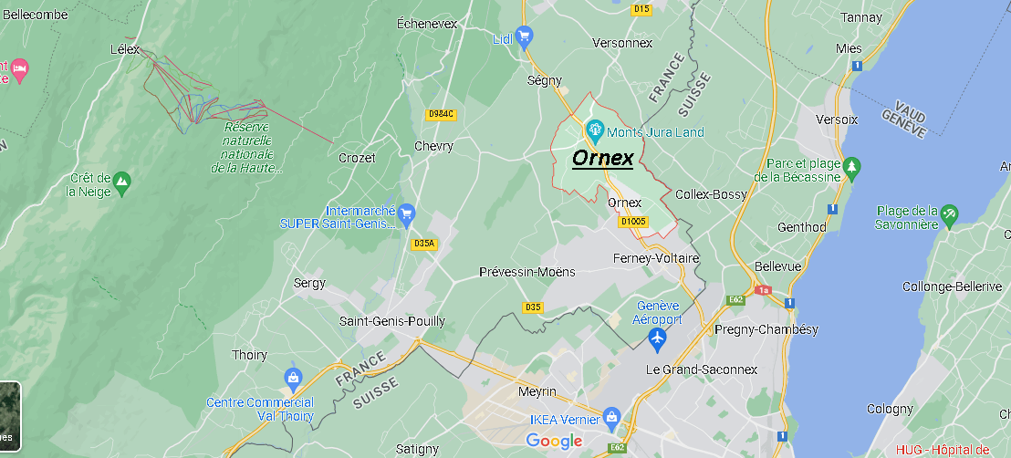 Où se situe Ornex (01210)