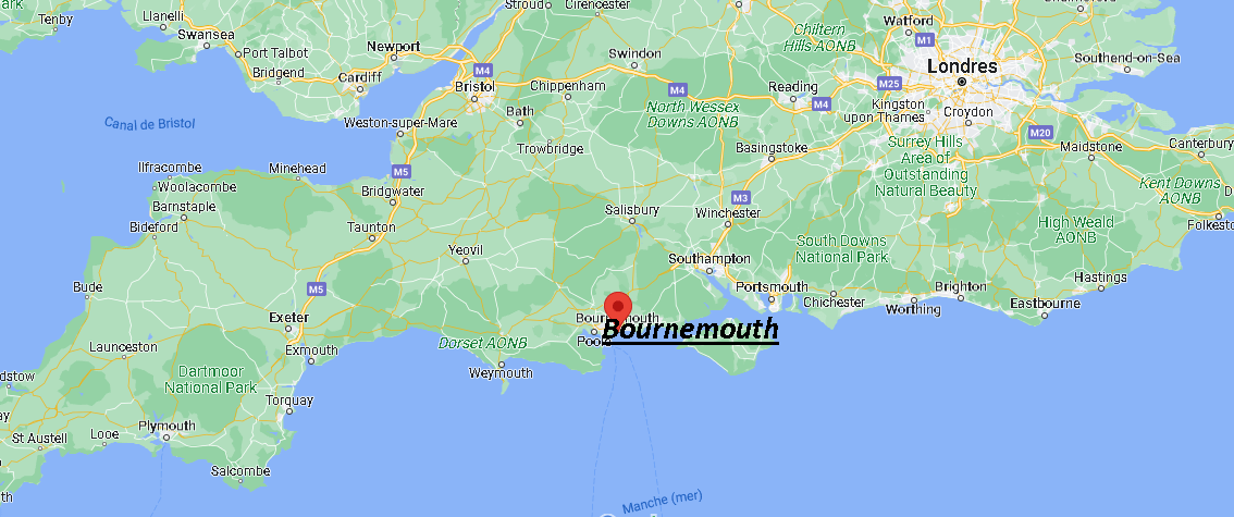 Où se situe Bournemouth