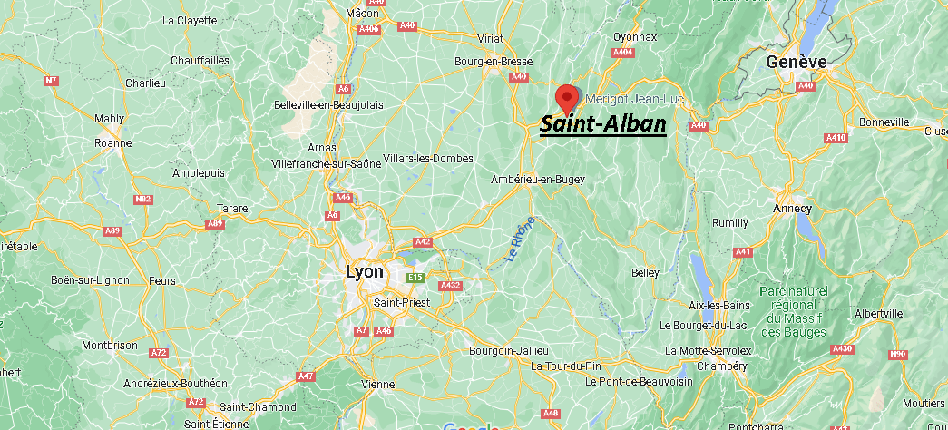 Où se situe Saint-Alban (01450)