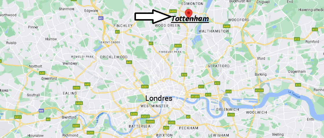 Où se situe Tottenham