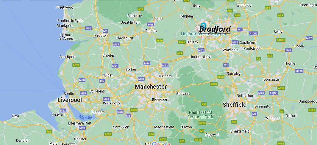 Où se trouve Bradford Royaume-Uni