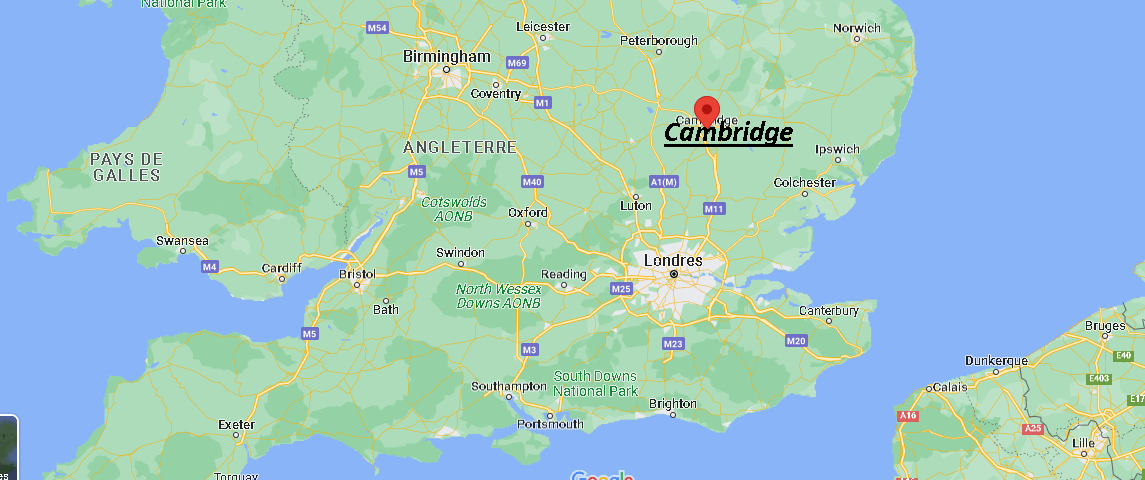 Où se trouve Cambridge Royaume-Uni
