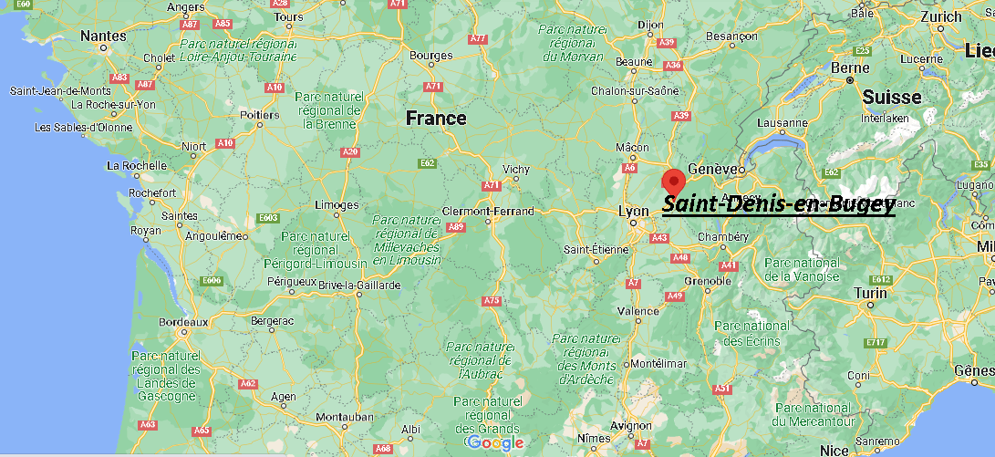 Où se trouve Saint-Denis-en-Bugey