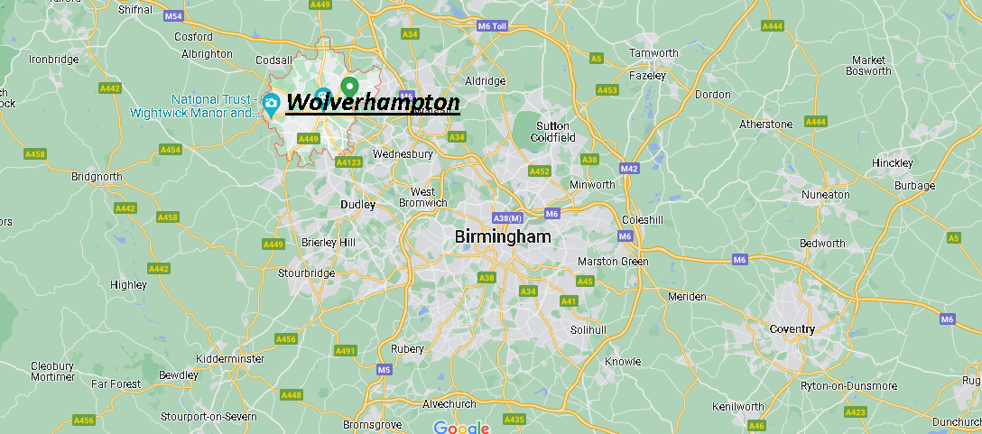 Où se trouve Wolverhampton