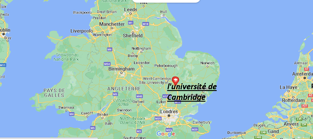 Où se trouve l'université de Cambridge